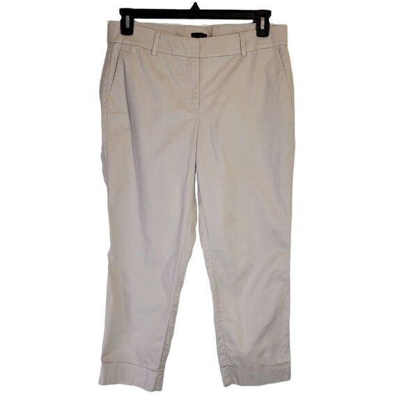 Ann Taylor Factory Khaki Cropped Pants (Sise 8) - Picture 1 of 3